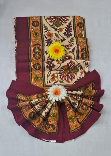 BEDSHEET JAIPUR PRINTED 72X100 2 PILLOW COVER